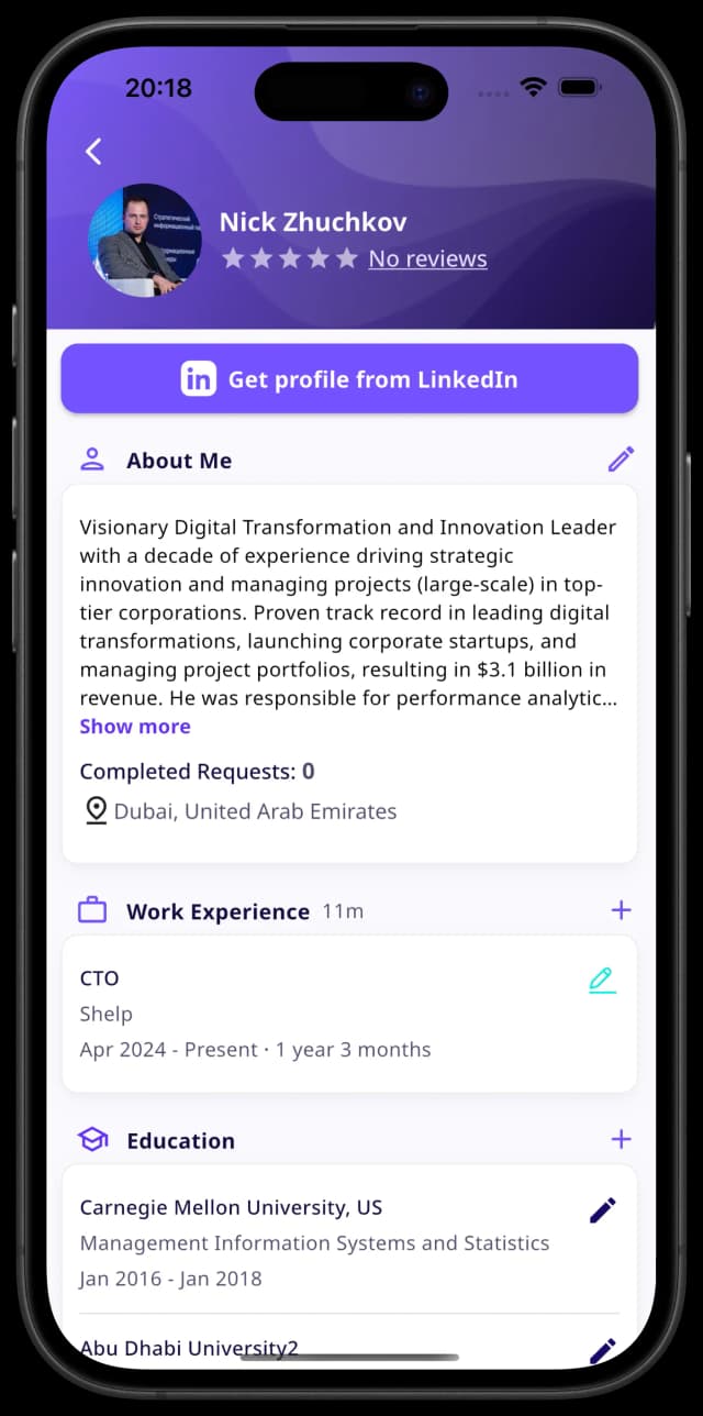 Enrich your profile